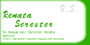 renata serester business card